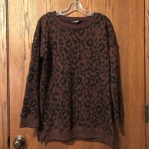 Peyton Jensen Evereve Crewneck Leopard Medium